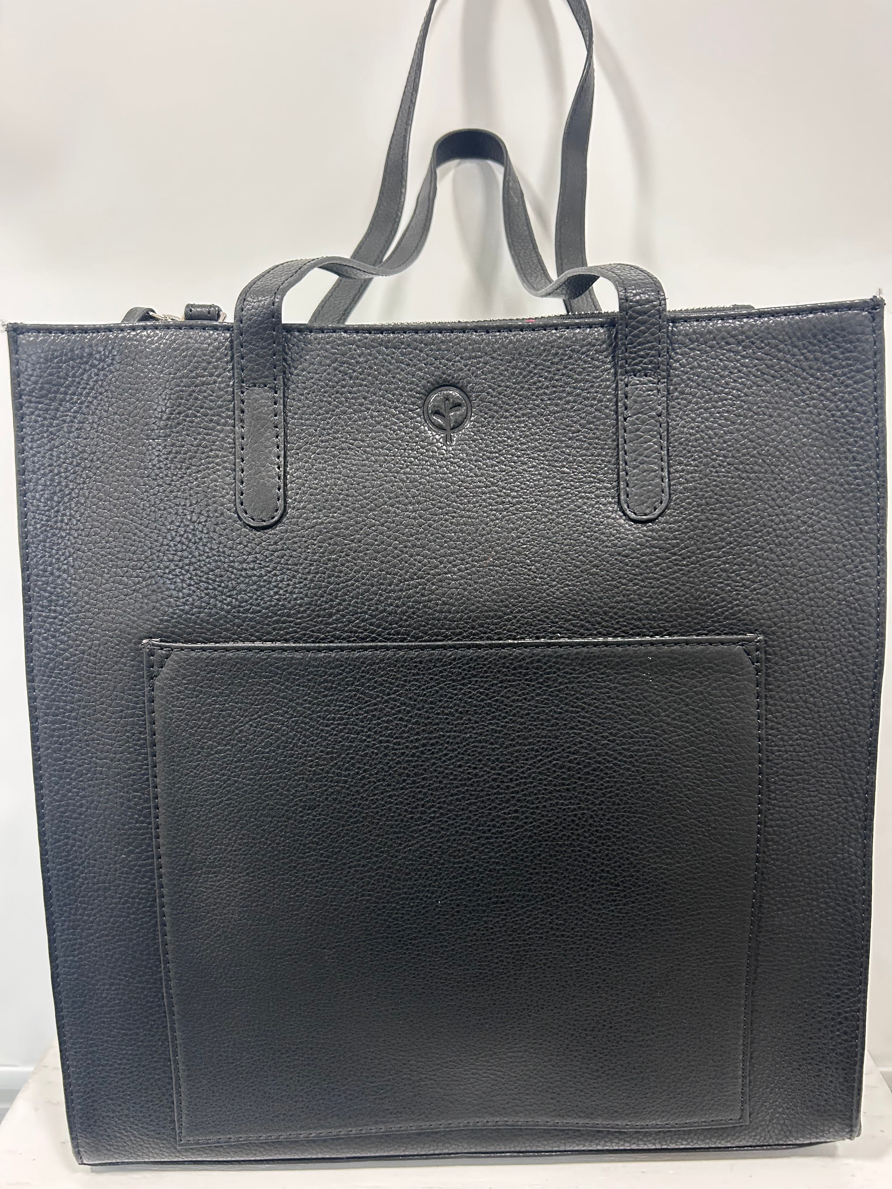 Second Nature Leather Standup, Flat bottom Tote ST69