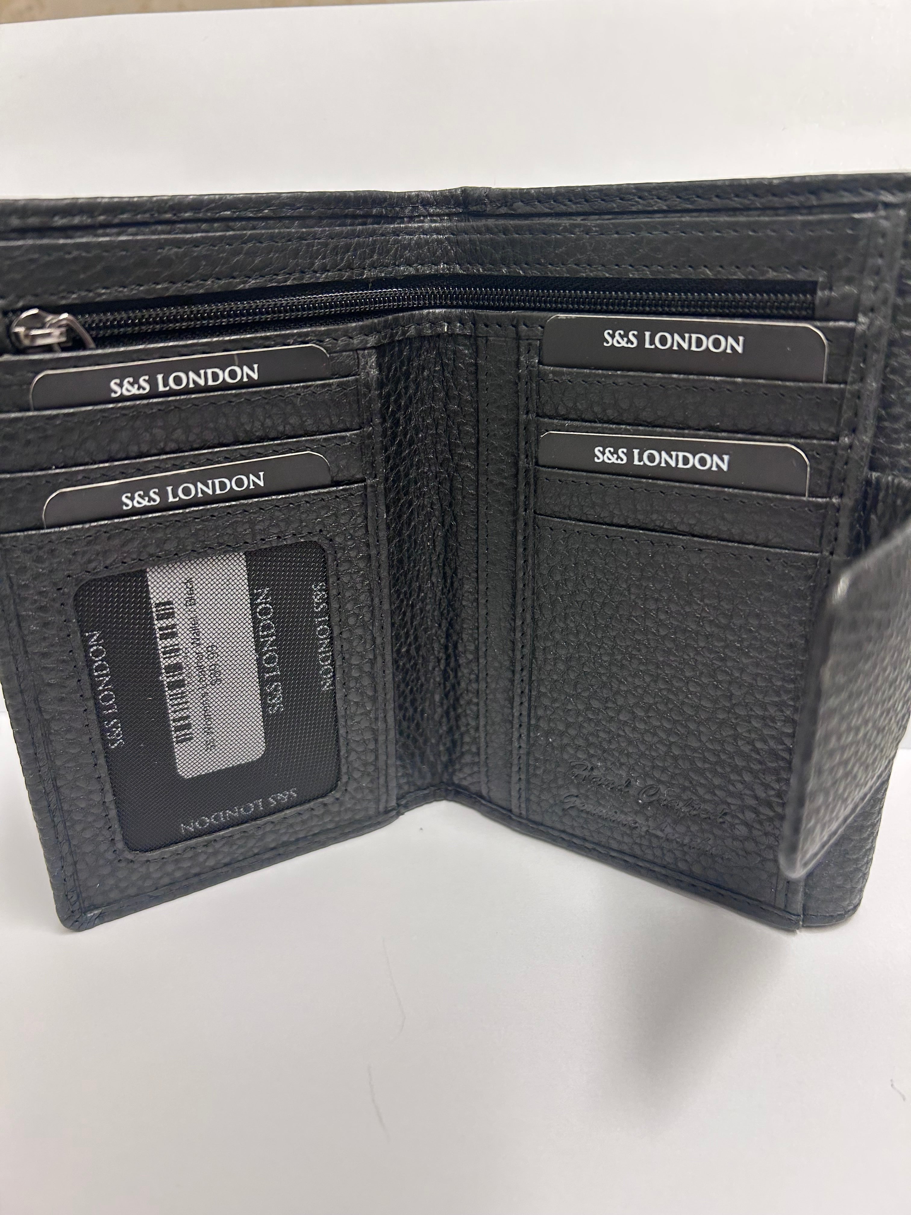 S&S London Women's Leather double fold Wallet