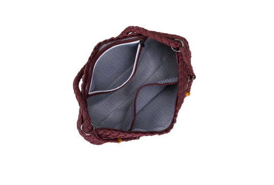 Black Caviar Nolita Handwoven Suedette Handbag