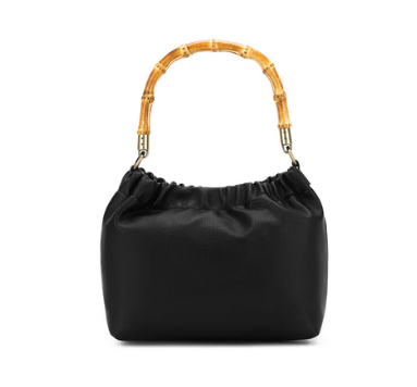 Black Caviar Catalina Bamboo Handle Xbody Bag