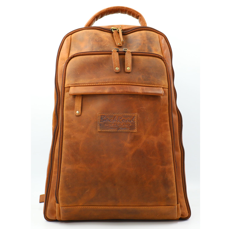 Baron Back Road Leather Back Pack