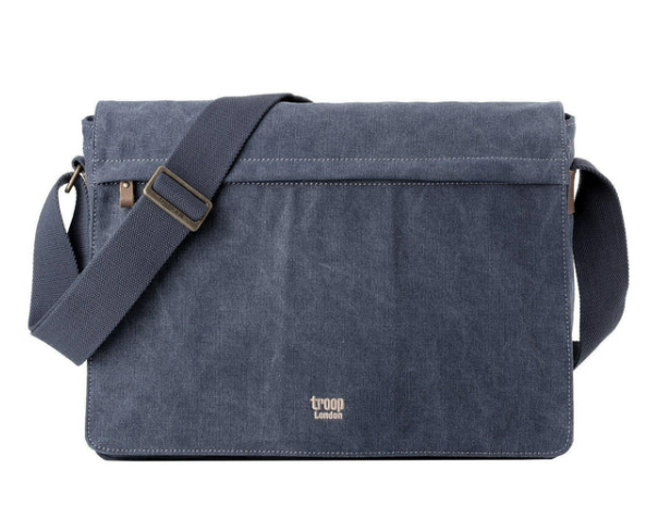 Troop London Classic Canvas Laptop Large Messenger Bag