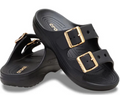 Metallic Buckle Saturday Sandal- Crocs