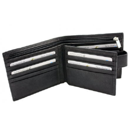 Baron 7287 Black Leather Wallet