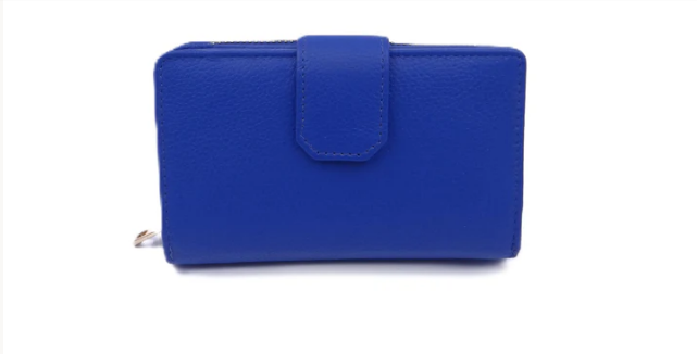 Second Nature Leather Medium Tab Wallet with Zip