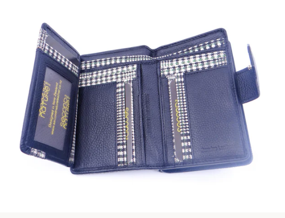 Second Nature Leather Medium Tab Wallet with Zip