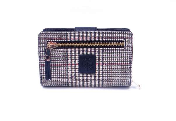 Second Nature Leather Medium Tab Wallet with Zip