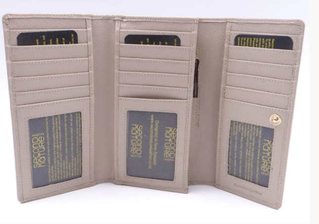 Second Nature Large Leather Wallet C010