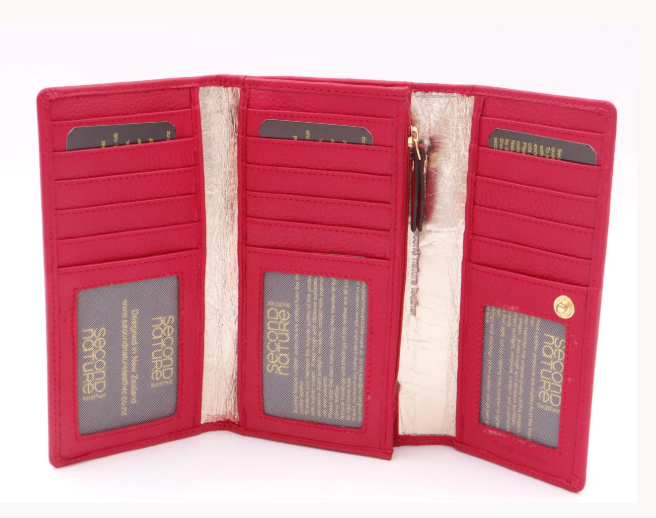 Second Nature Large Leather Wallet C010