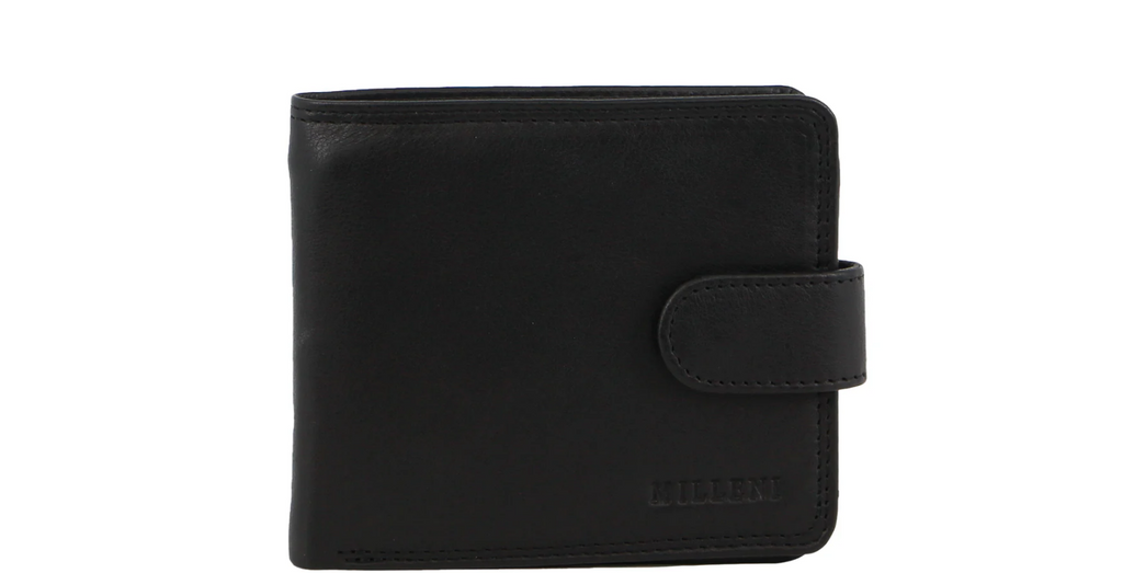 Milleni Men's Leather Tab Wallet