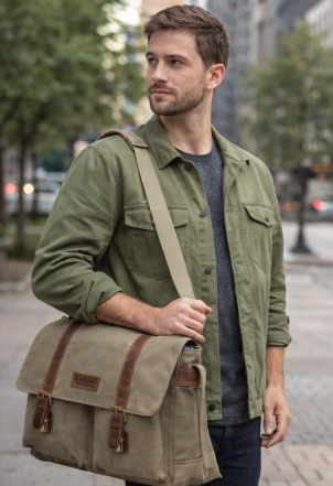 The Commuter Canvas Satchel 15"