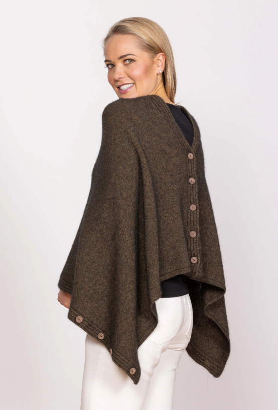 Noble Wilde/Possum-Merino Wrap Up Cape