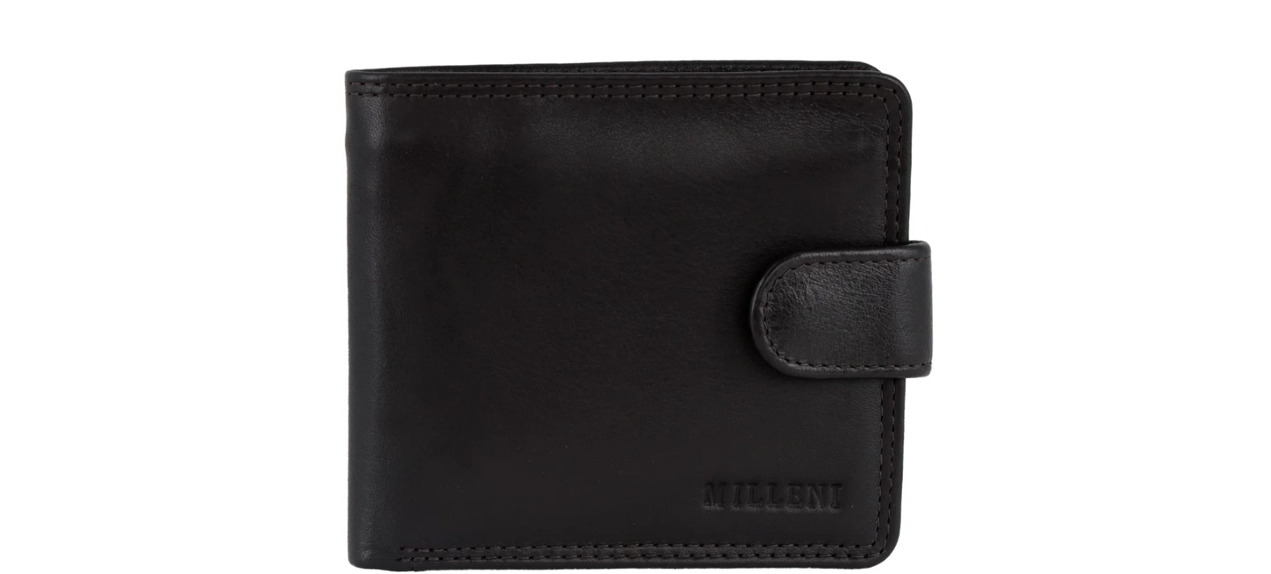 Milleni Men's Leather Tab Wallet