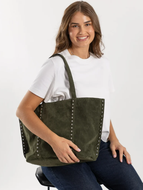 Sassy Duck Desiree Faux Suede Tote