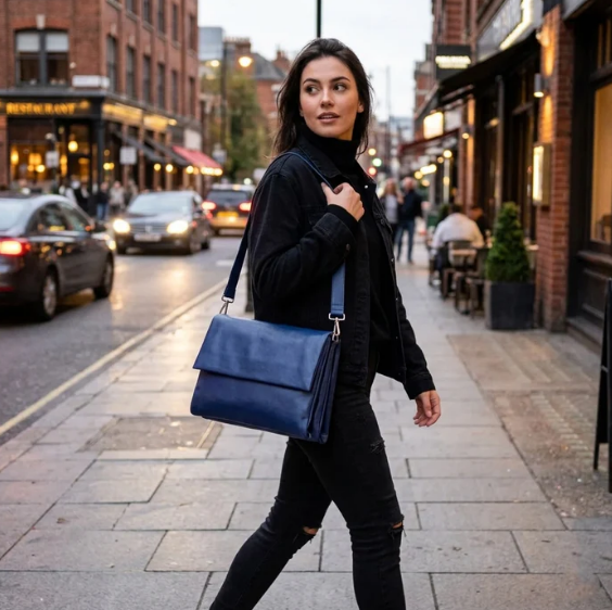 Urban Forest Monroe Soft Leather Handbag w.Flap