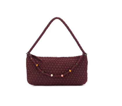 Black Caviar Nolita Handwoven Suedette Handbag