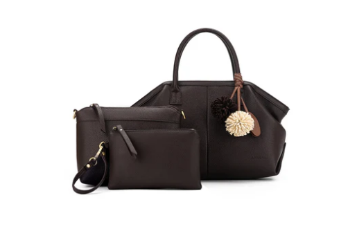 Black Caviar Camryn 3 Piece Bowler Bag