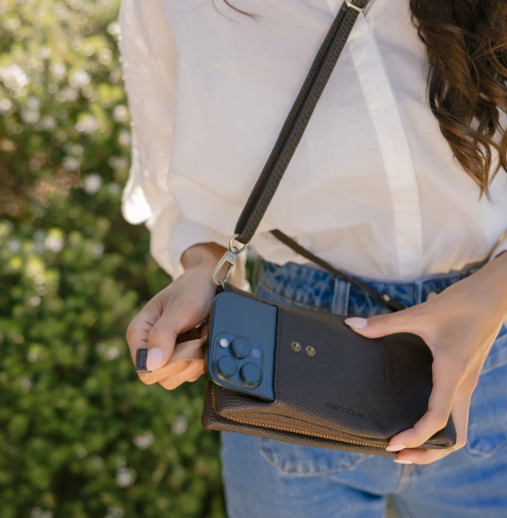 Black Caviar Sky Xbody Bag/Wallet