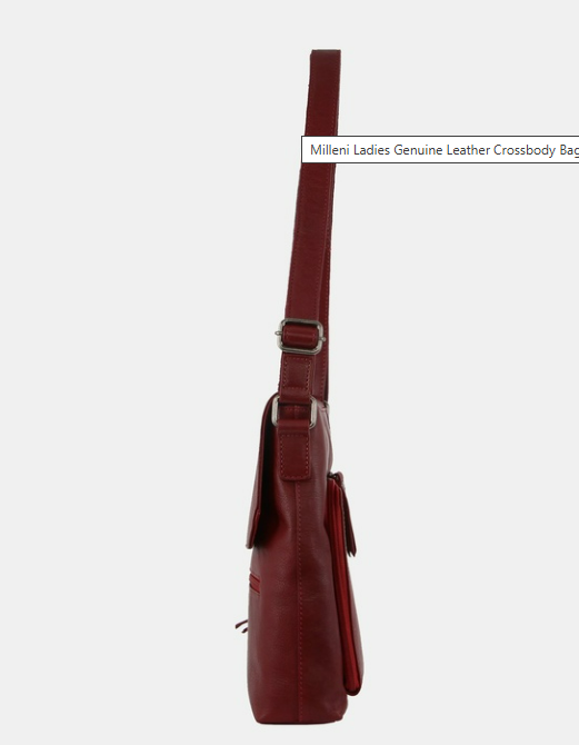 Milleni Leather Cross Body Leather Handbag 9470