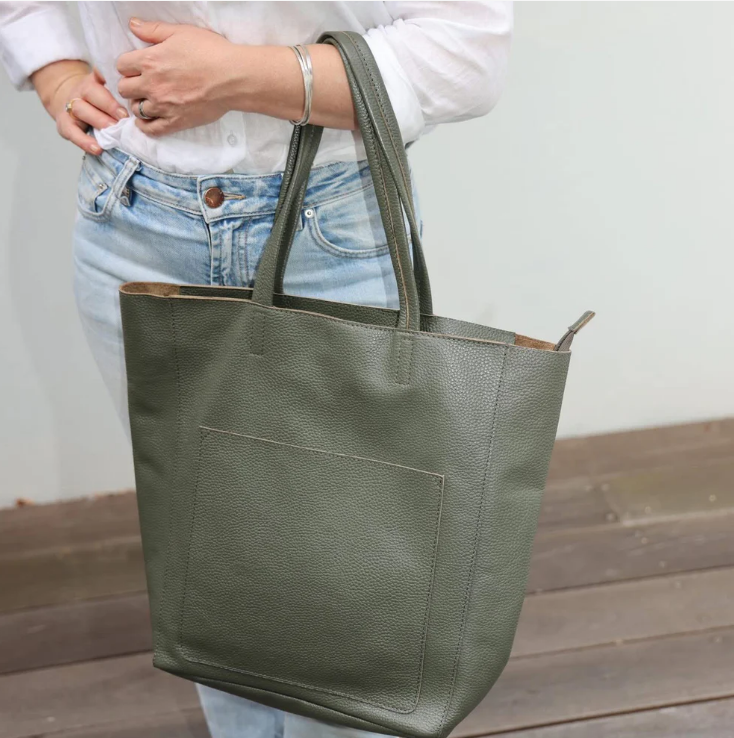 Rugged Hide Laurel Leather Tote