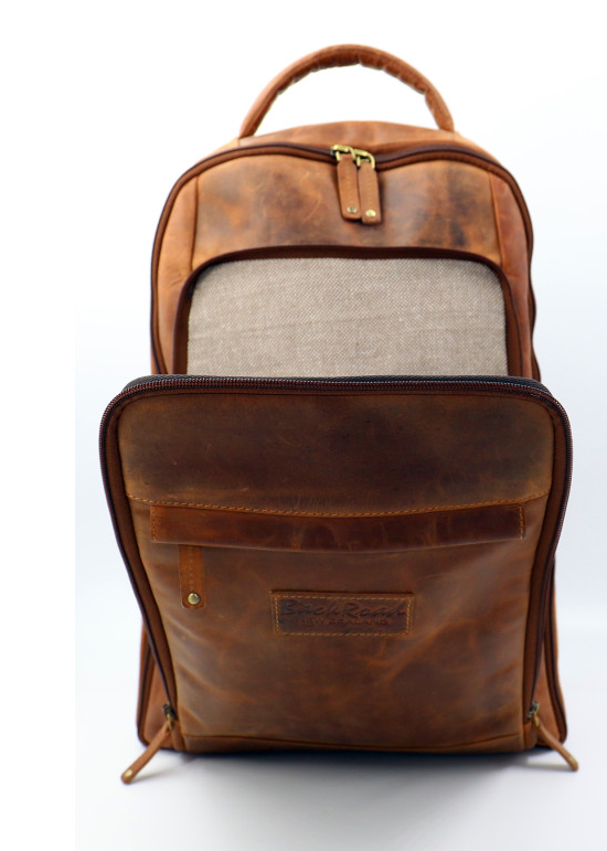 Baron Back Road Leather Back Pack