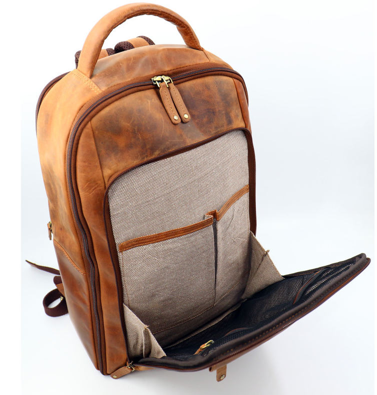 Baron Back Road Leather Back Pack
