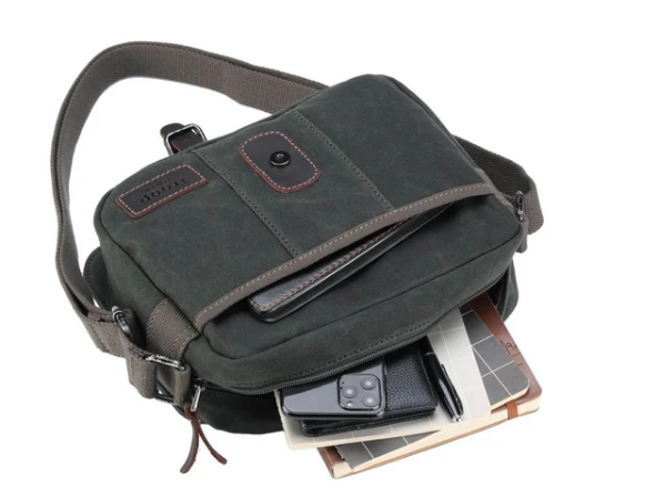 Troop London Heritage Canvas Across Body Bag