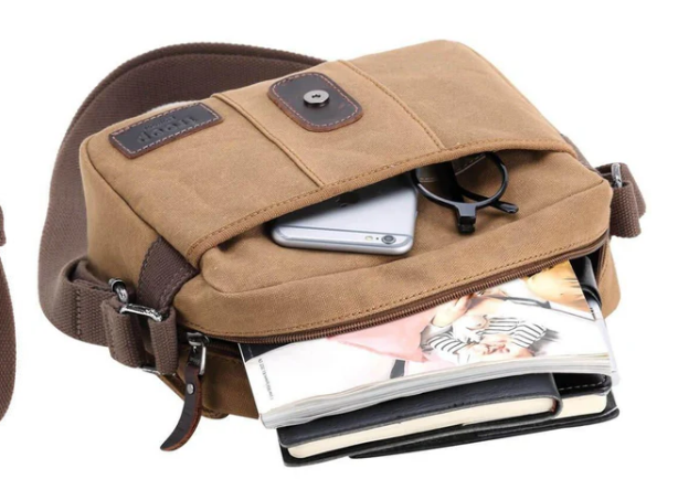 Troop London Heritage Canvas Across Body Bag