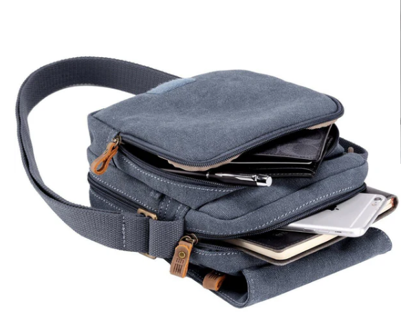 Troop London Classic Canvas Across Body Bag