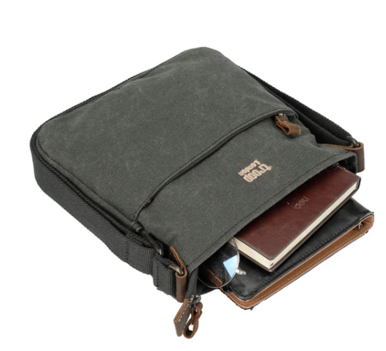 Troop London Classic Canvas Across Body Bag