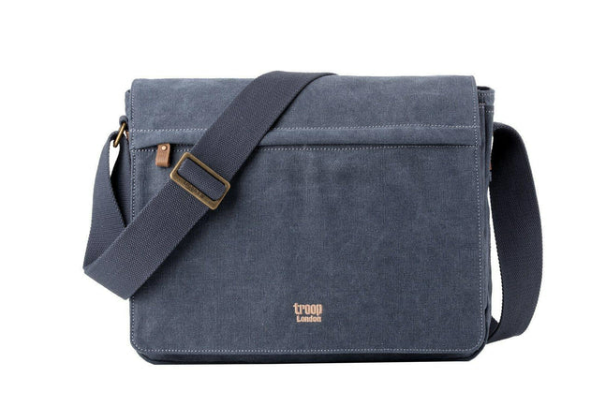 Troop London Classic Canvas Laptop Messenger Bag