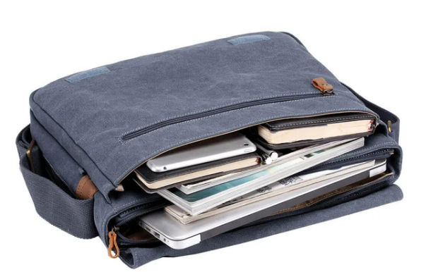 Troop London Classic Canvas Laptop Messenger Bag