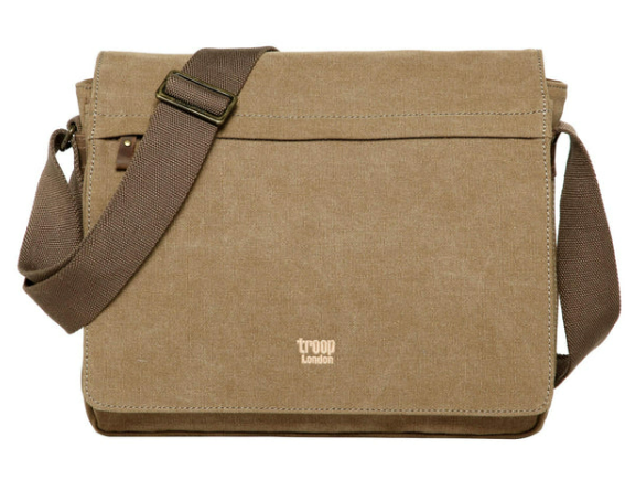 Troop London Classic Canvas Laptop Messenger Bag