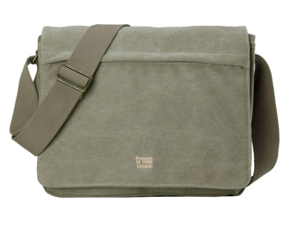 Troop London Classic Canvas Laptop Messenger Bag