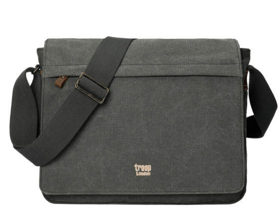 Troop London Classic Canvas Laptop Messenger Bag