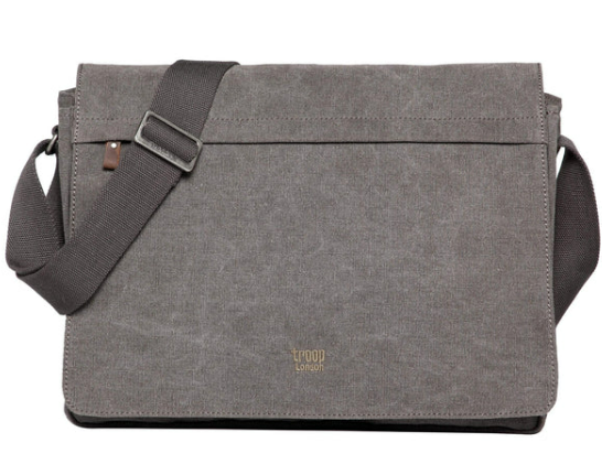 Troop London Classic Canvas Laptop Large Messenger Bag