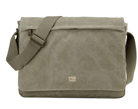 Troop London Classic Canvas Laptop Large Messenger Bag