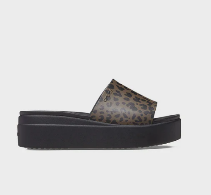 Brooklyn Animal Print Slide Crocs