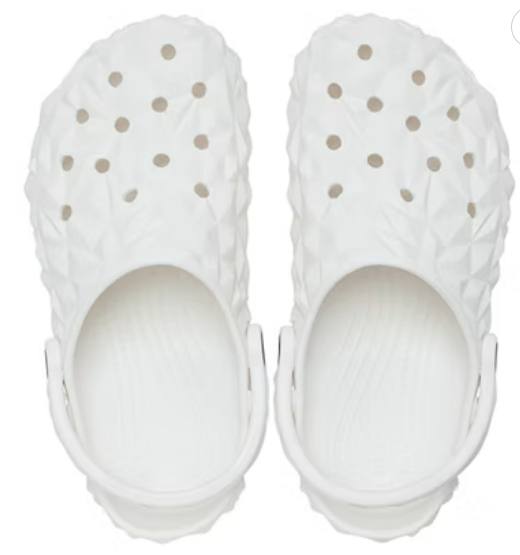 Classic Geometric Clog White
