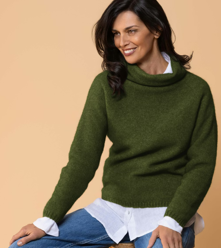 Nobile Wilde- Possum Merino- Moss Stitch Cowl
