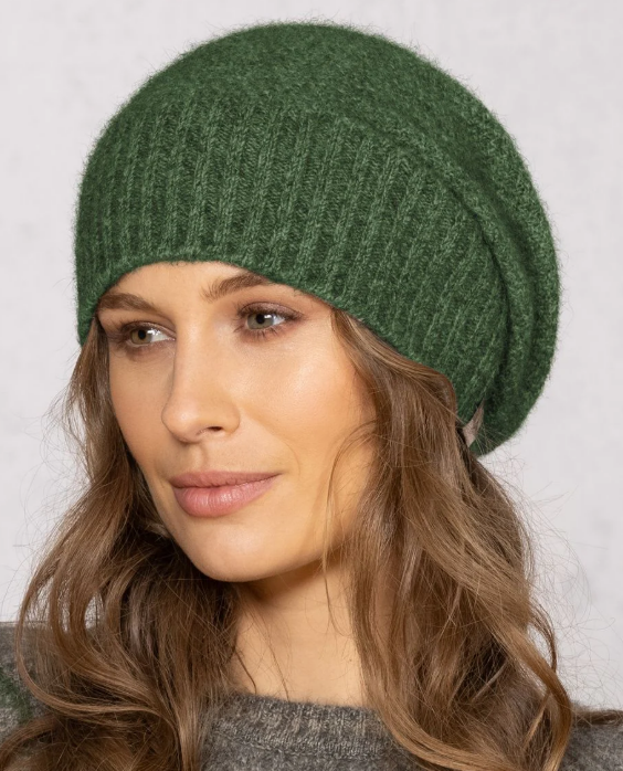 Noble Wilde Moss Stitch Baggie Beanie