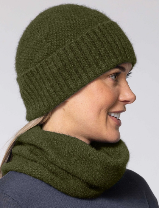 Noble Wilde Moss Stitch Baggie Beanie
