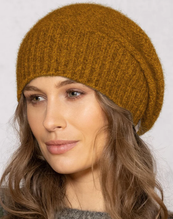 Noble Wilde Moss Stitch Baggie Beanie