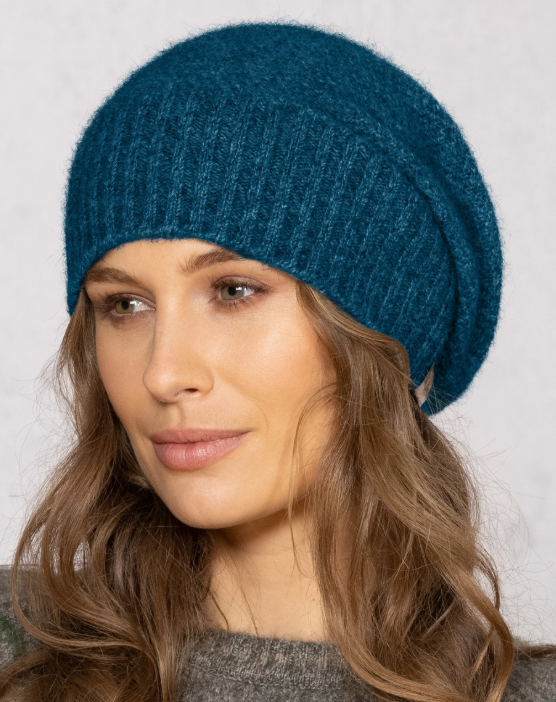 Noble Wilde Moss Stitch Baggie Beanie