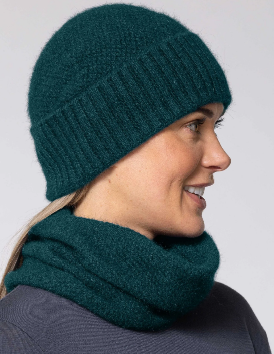 Noble Wilde Moss Stitch Baggie Beanie