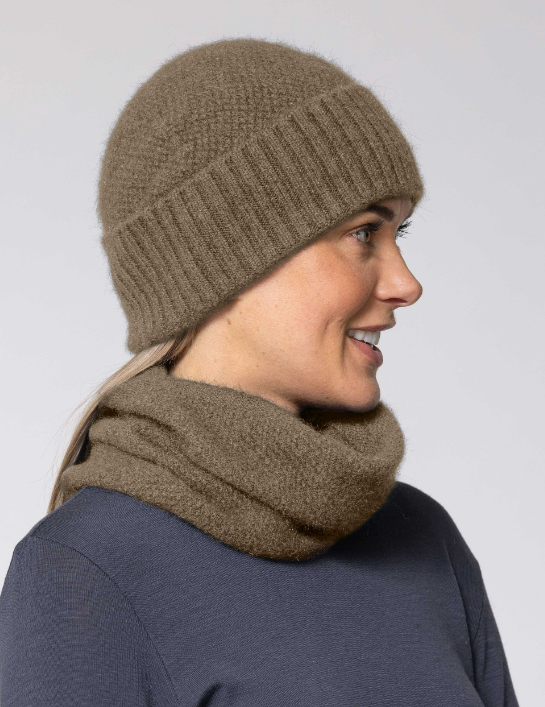 Noble Wilde Moss Stitch Baggie Beanie