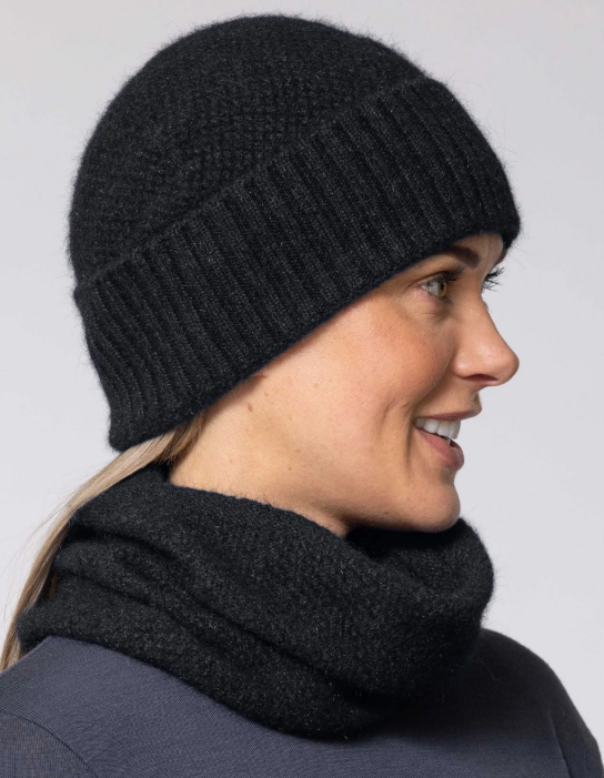 Noble Wilde Moss Stitch Baggie Beanie