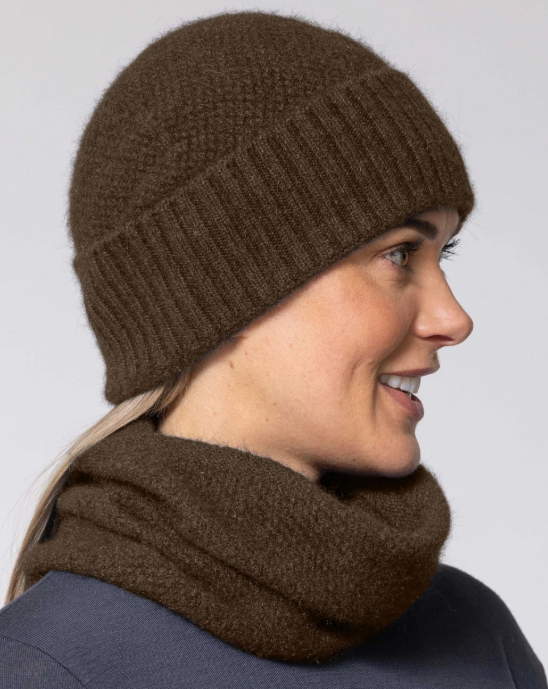 Noble Wilde Moss Stitch Baggie Beanie
