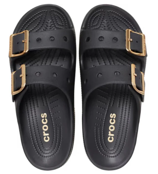 Metallic Buckle Saturday Sandal- Crocs