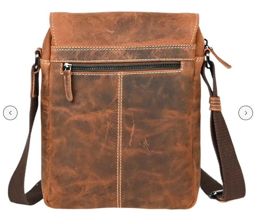 S&S London S-526 Leather Mini Messenger